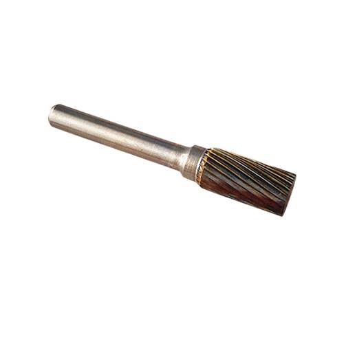 12.7 mm Long Shank 50.8 mm 6.35 mm Diameter 2 Inch 1/2 Inch 1/4 Inch Head Cylinder End Cut TEMO SB-5 Double Cut Carbide Rotary Burr File 