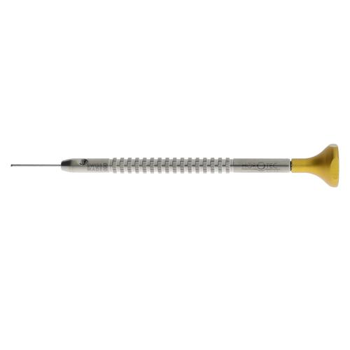 Watchmakers screwdriver with curved parallel blade by Horotec 0.8mm