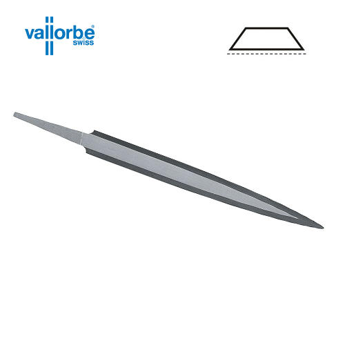 Vallorbe Barrette file 150mm 6 inch cut 2 with Tang