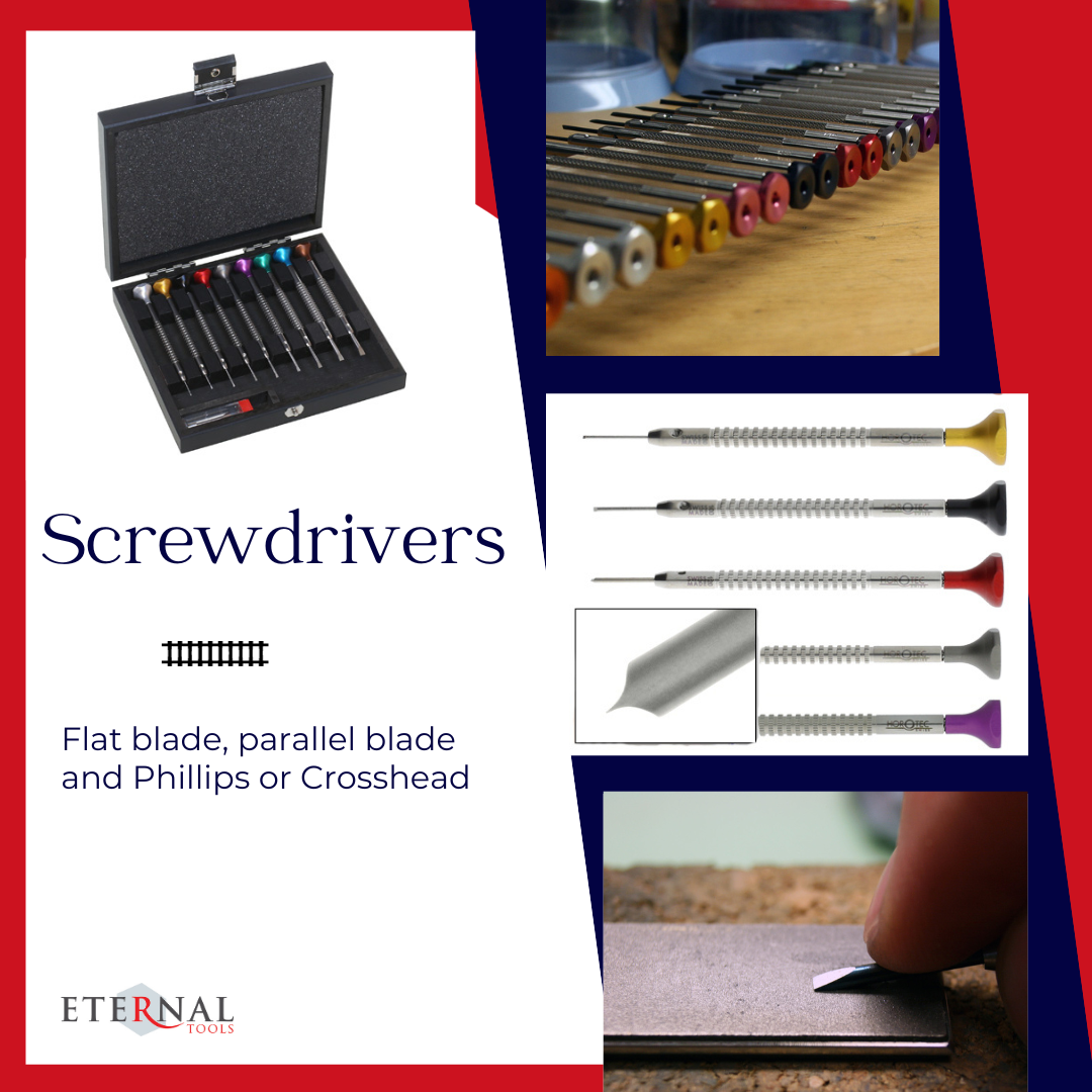 Small screwdrivers for model railway work.