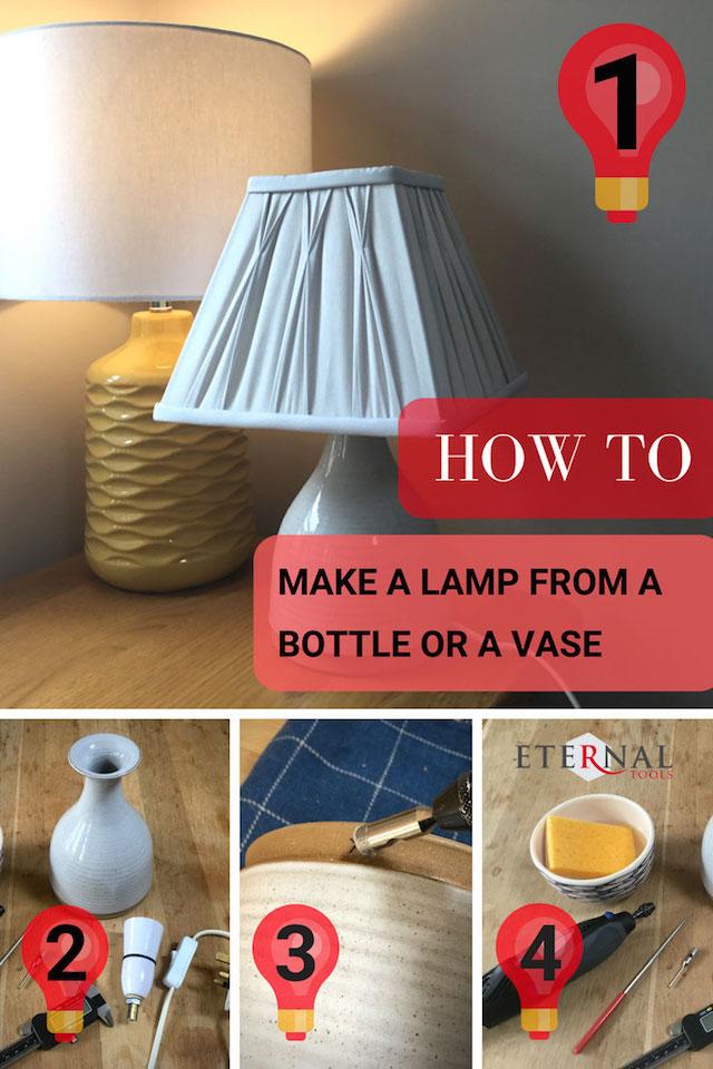 making a lamp out of a bottle