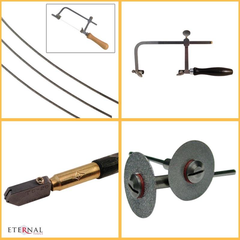 Tools for Cutting glass by Eternal Tools. Diamond Wire hand saw blades, Toyo glass cutter and Diamond slitting or cutting discs