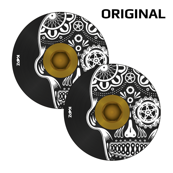 Sugar Skull Handlebar End Plugs