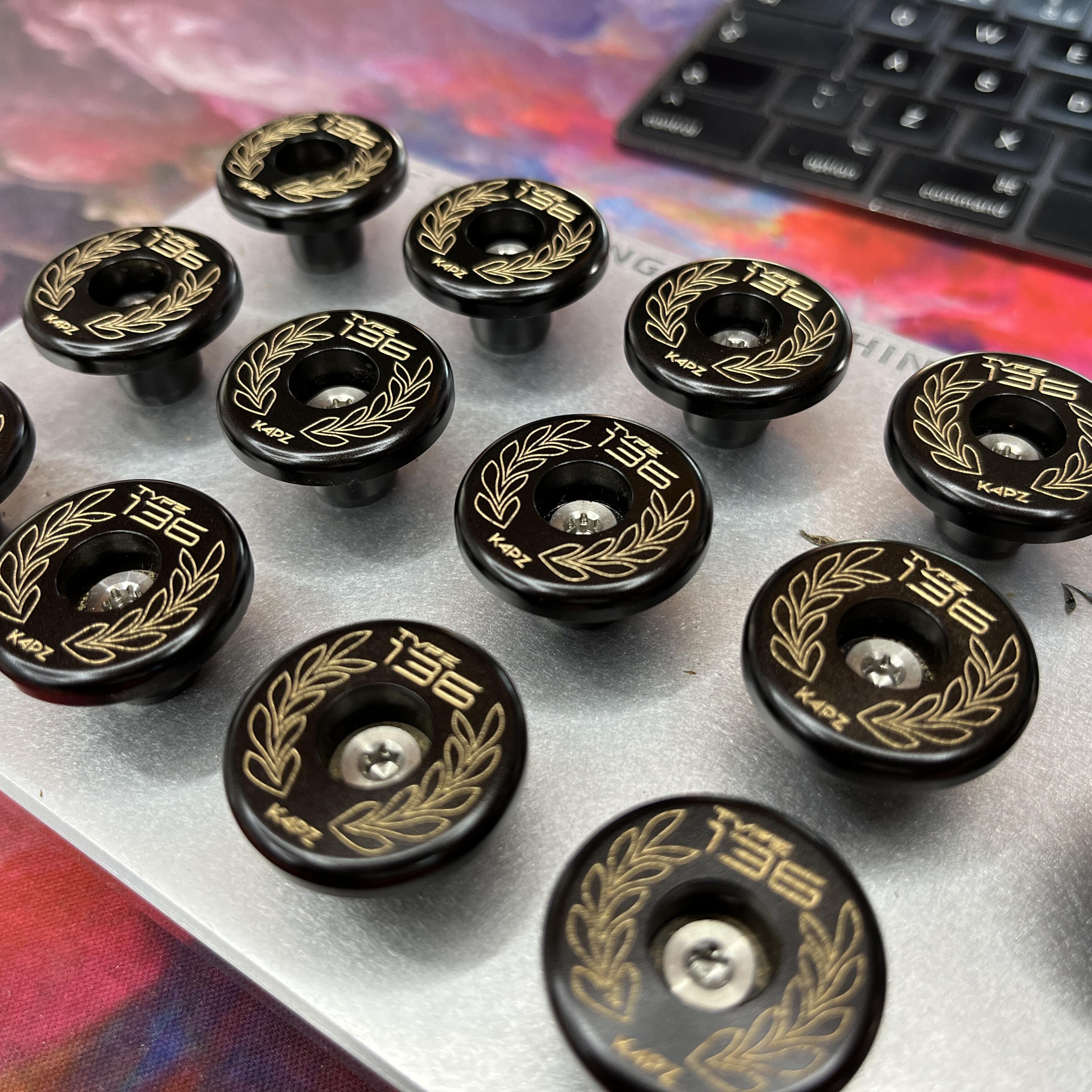 ULTIMATE Engraved Handlebar End Plugs - from £99.95 . . .
