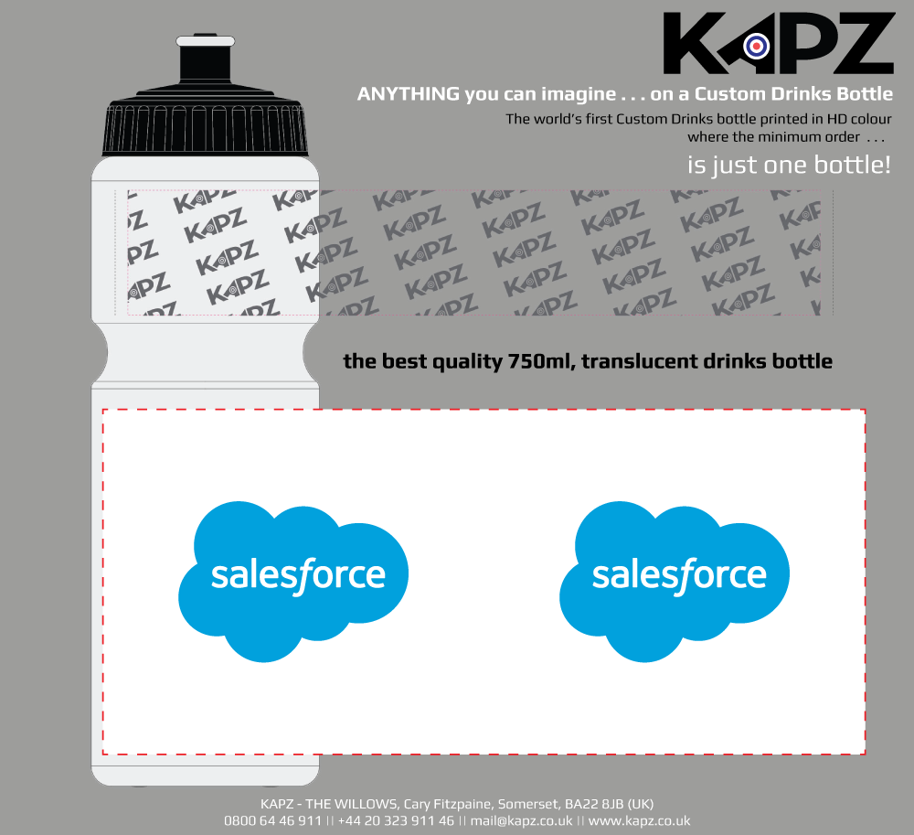 Custom 750ml Traditional Drinks Bottle - view 12 by KAPZ