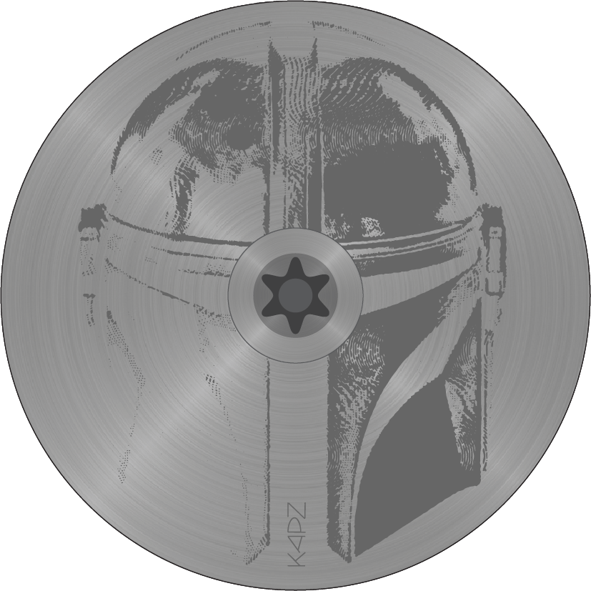 Ultimate Domed GIANT OD2 Titanium Headset Cap - view 3 by KAPZ