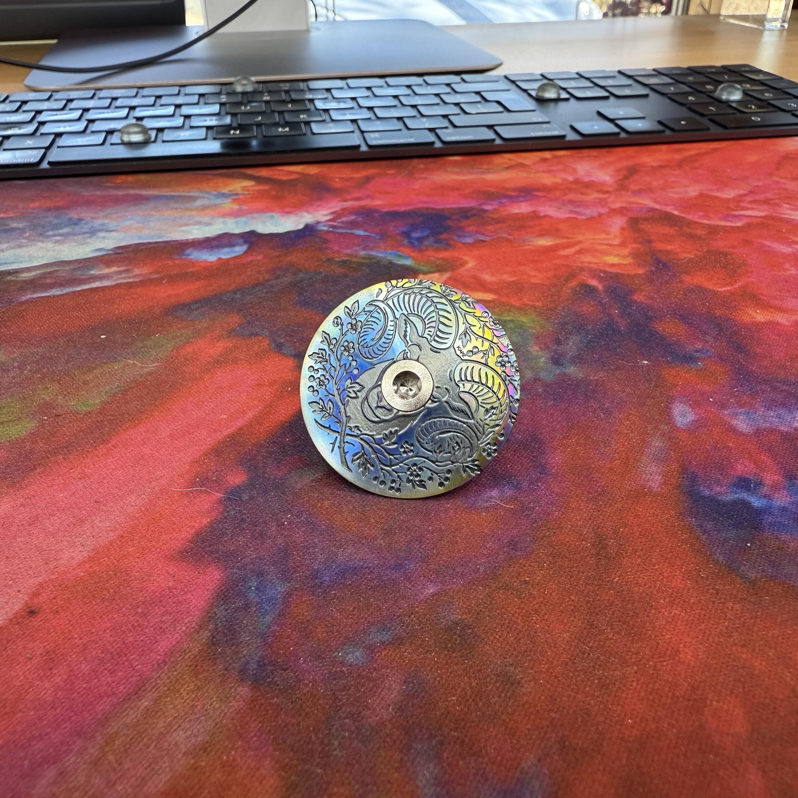 Ultimate Domed GIANT OD2 Titanium Headset Cap - view 2 by KAPZ