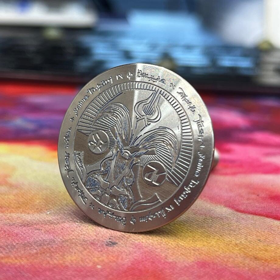 hand-drawn to deep etched titanium . . .