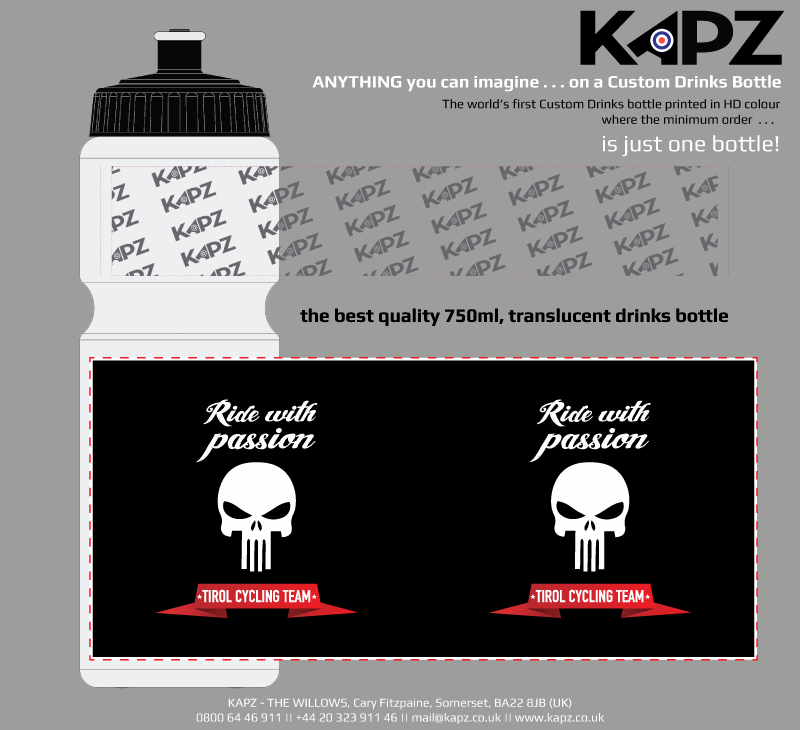 Custom 750ml Traditional Drinks Bottle - view 13 by KAPZ