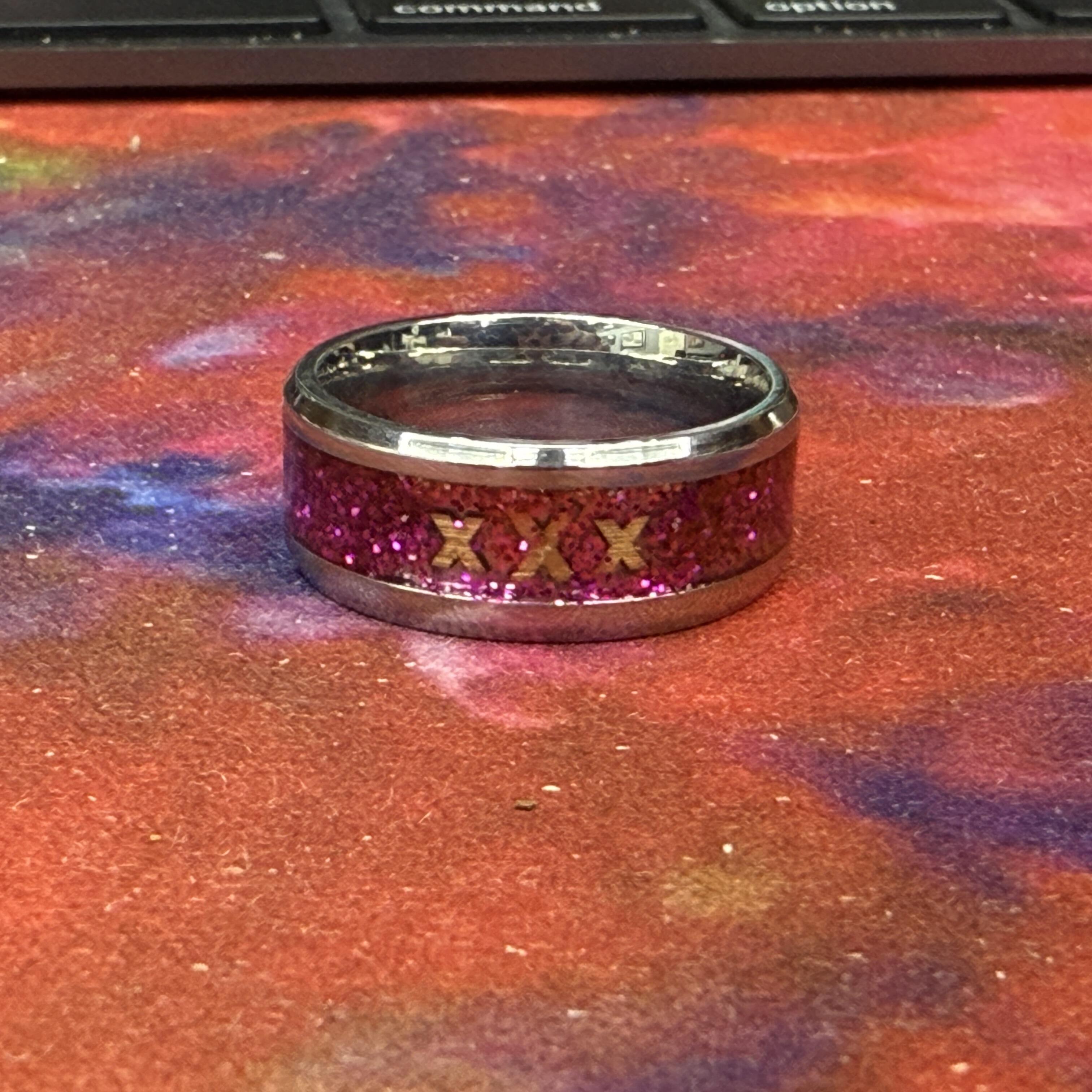 Custom Stainless Steel Inlay Ring - view 11 by KAPZ