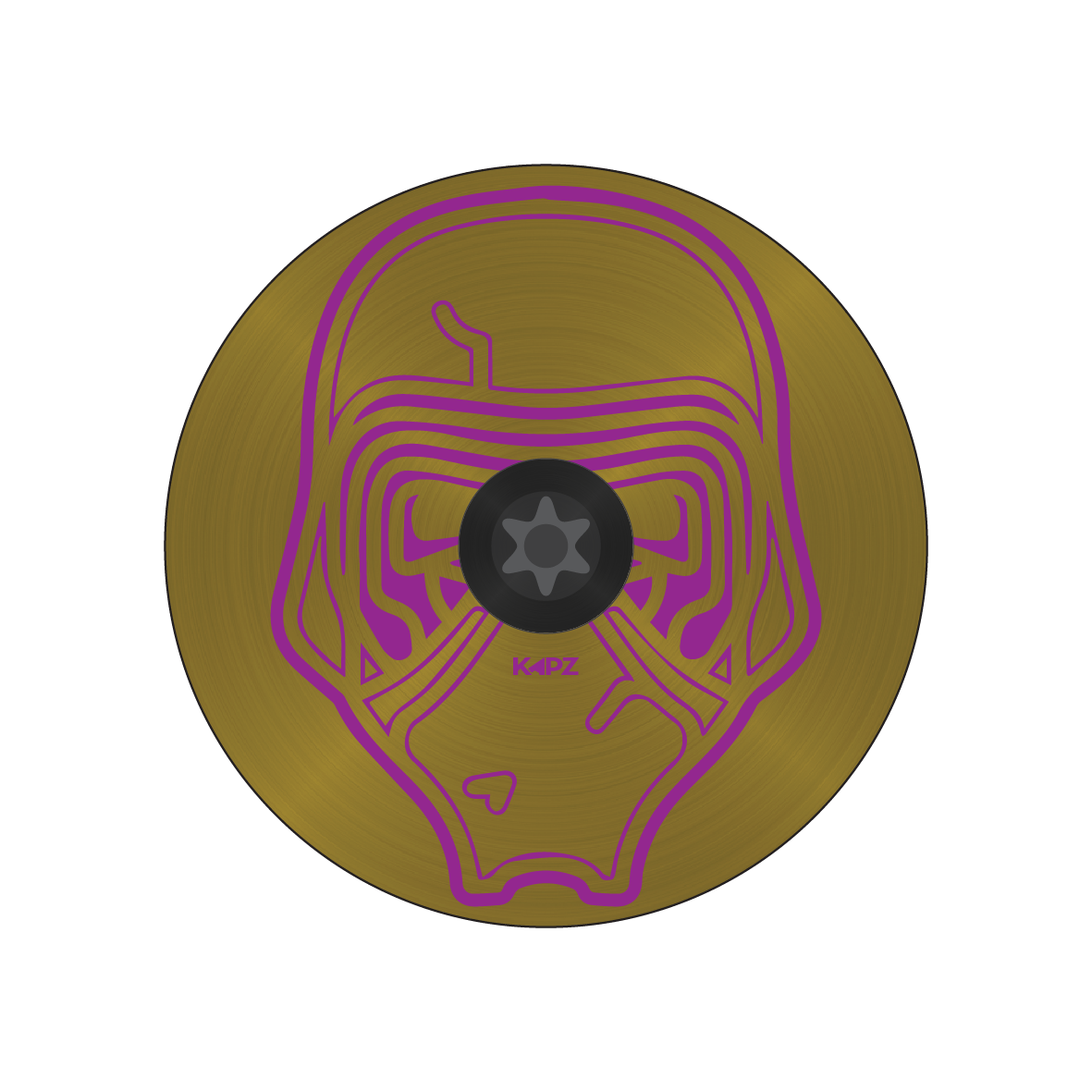 Ultimate Domed GIANT OD2 Titanium Headset Cap - view 7 by KAPZ
