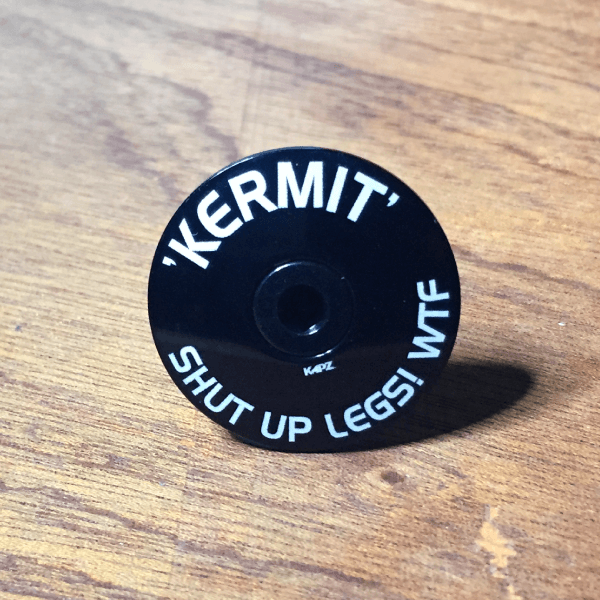 Laser Etched - Text-Only Headset Cap - view 4 by KAPZ