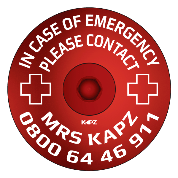 Laser Etched - Double-Icon Headset Cap - view 3 by KAPZ