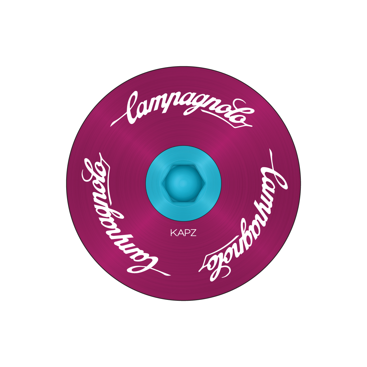 Campagnolo Curved Design Headset Cap - view 2 by KAPZ