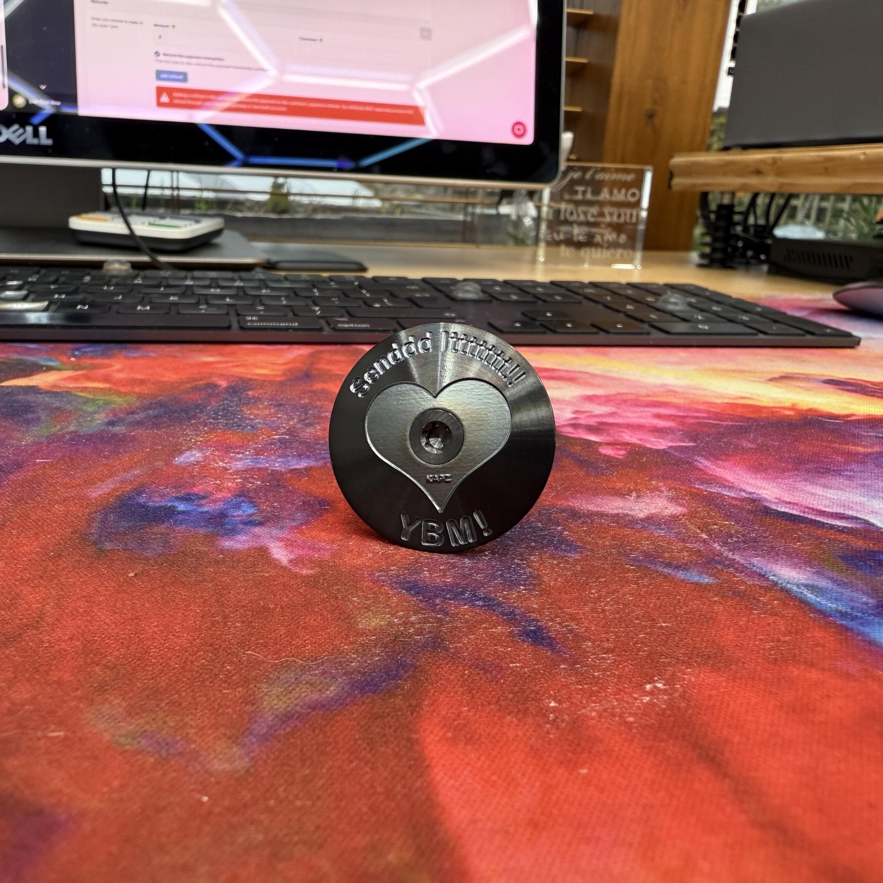 ULTIMATE Domed Low Pro Titanium Headset Cap - view 21 by KAPZ