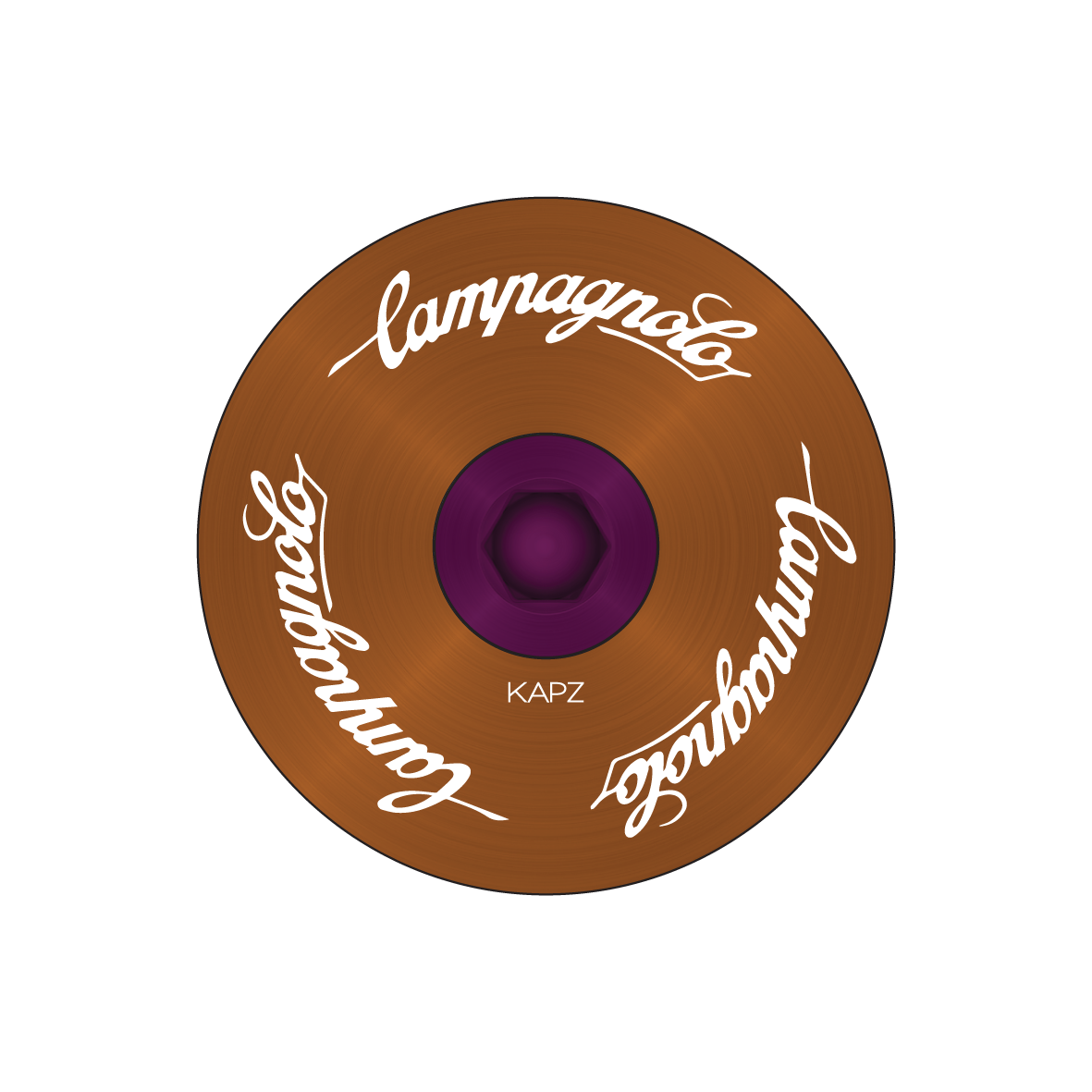 Campagnolo Curved Design Headset Cap - view 3 by KAPZ