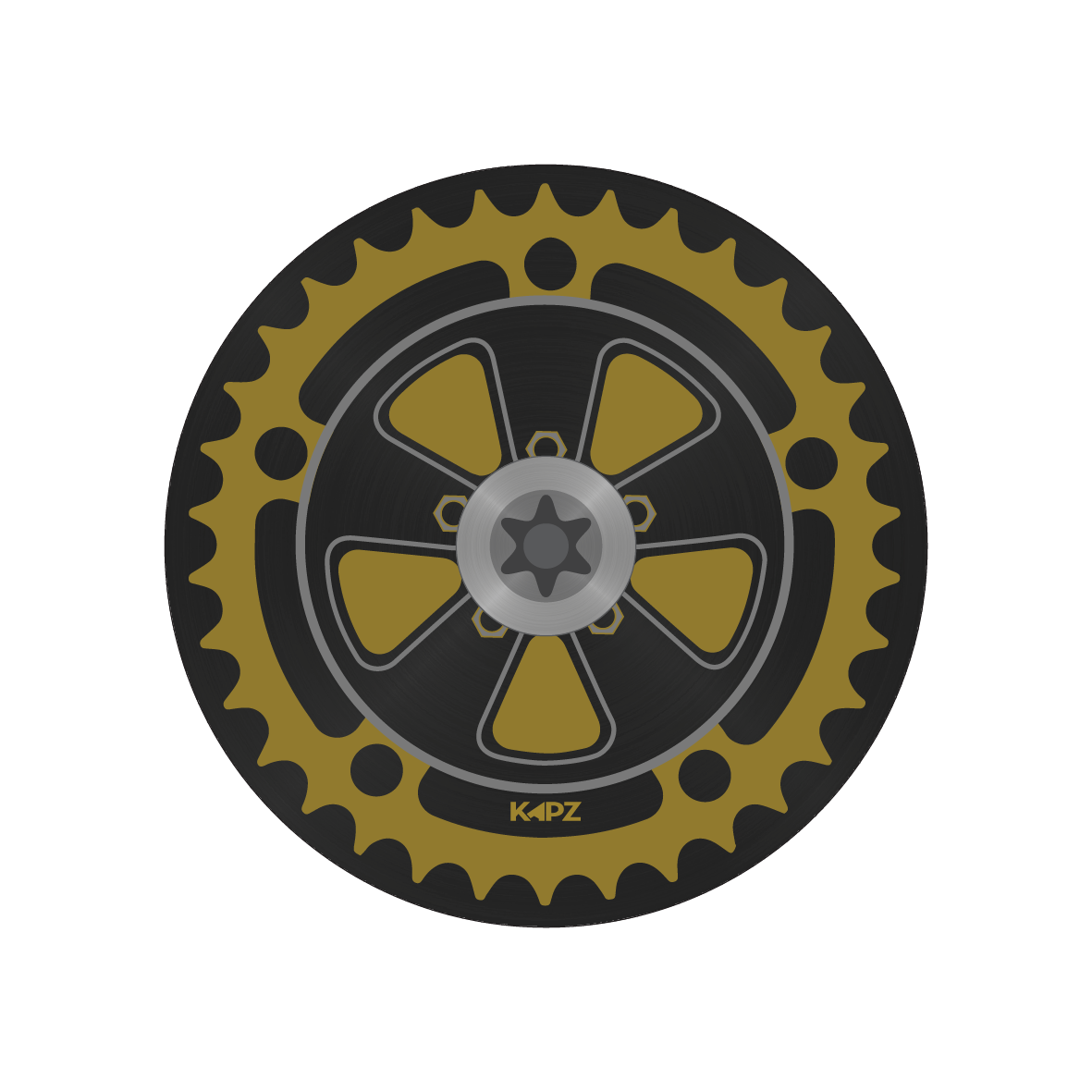 Ultimate Domed GIANT OD2 Titanium Headset Cap - view 11 by KAPZ