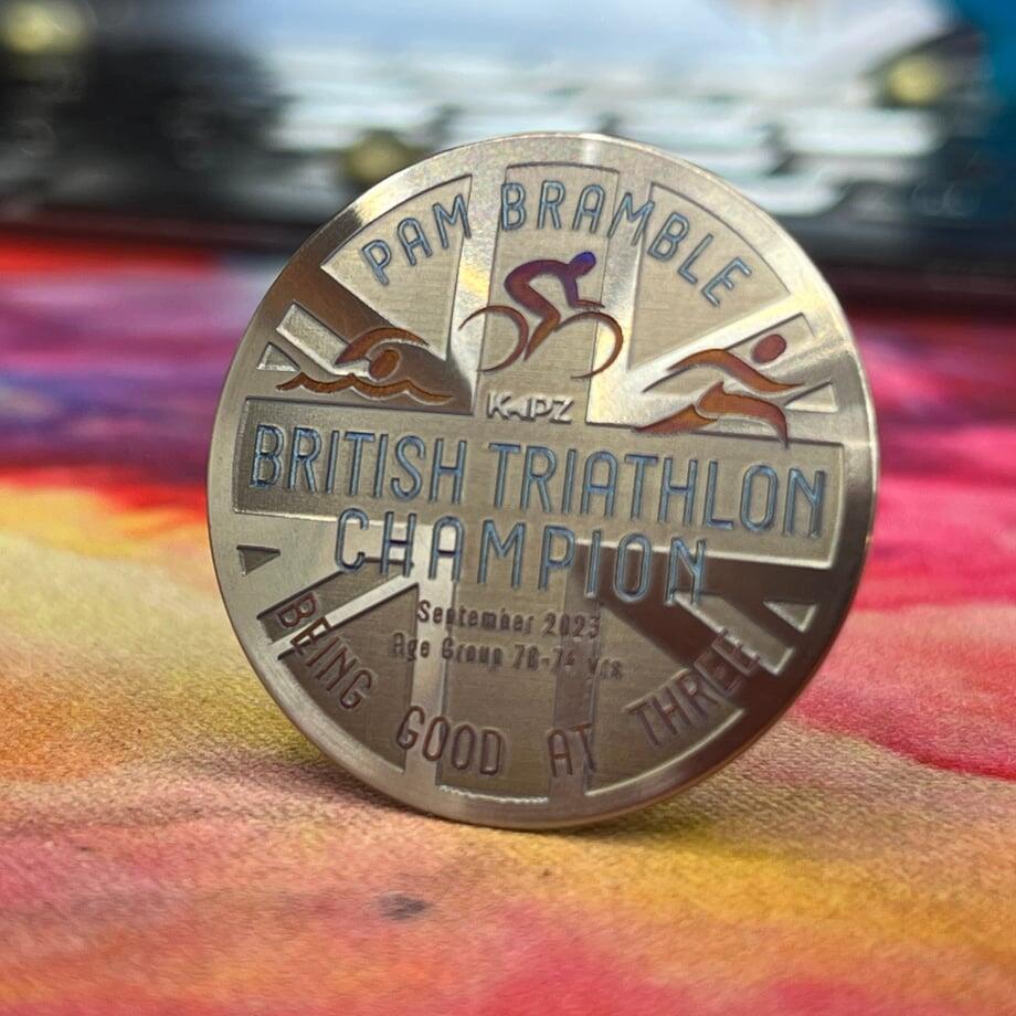 3 colours on a boltless titanium cap - yes we can . . .