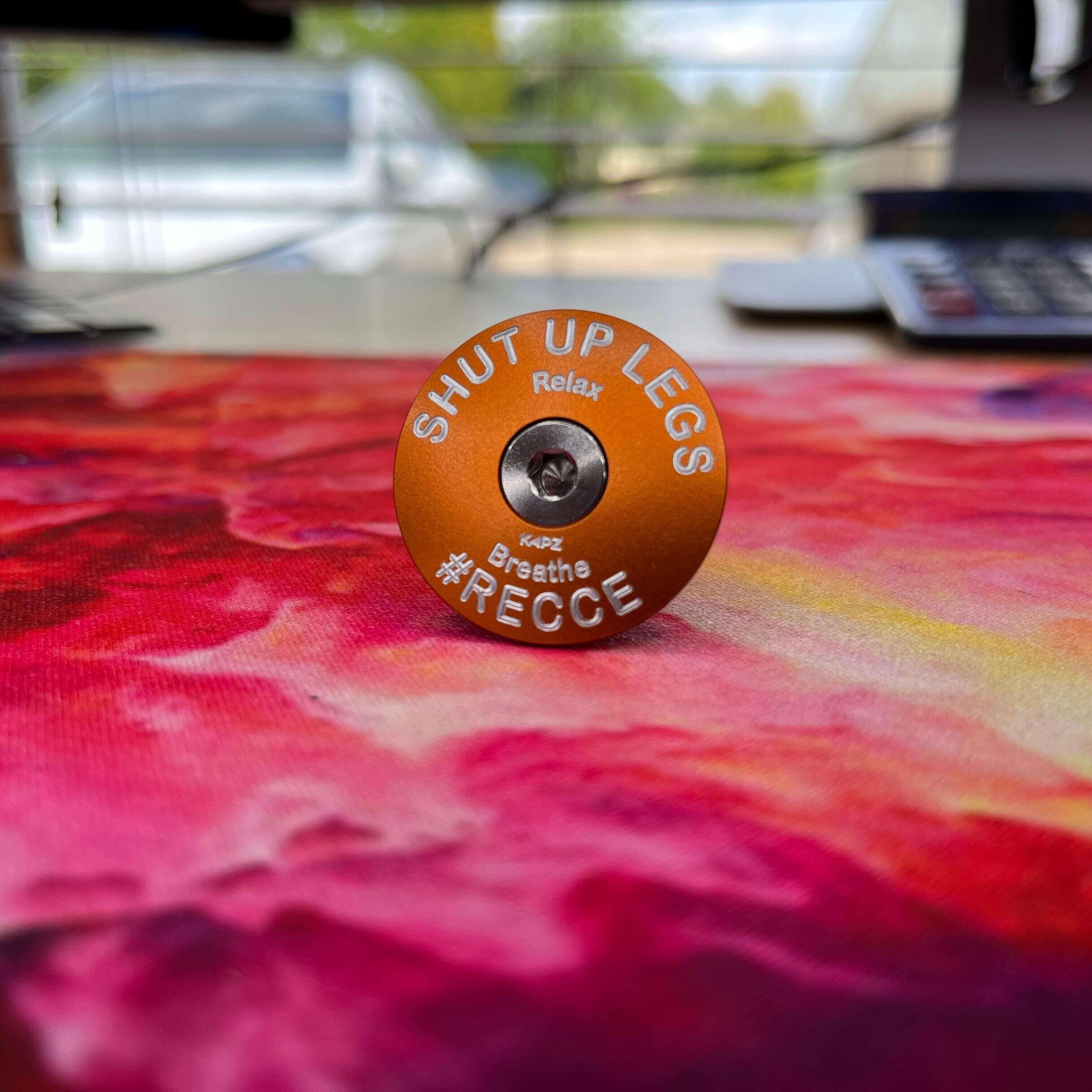 Engraved - Text-Only Headset Cap - view 2 by KAPZ