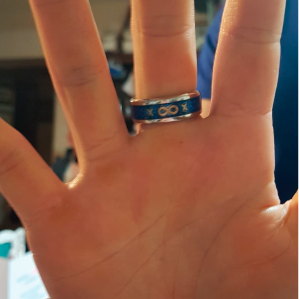 Custom Stainless Steel Inlay Ring - view 7 by KAPZ