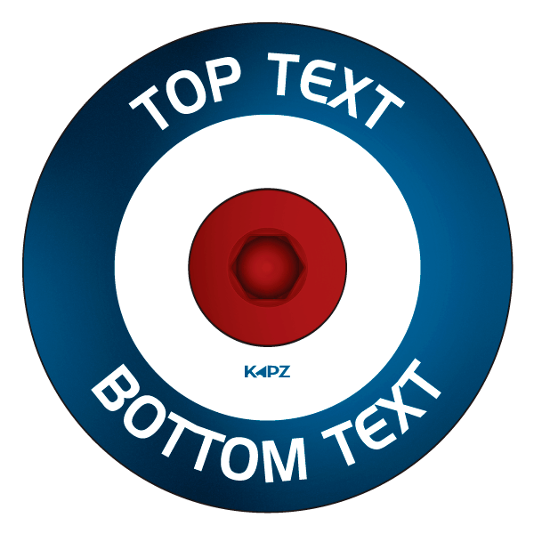 Laser Etched - MOD or RAF Roundel Headset Cap - view 5 by KAPZ