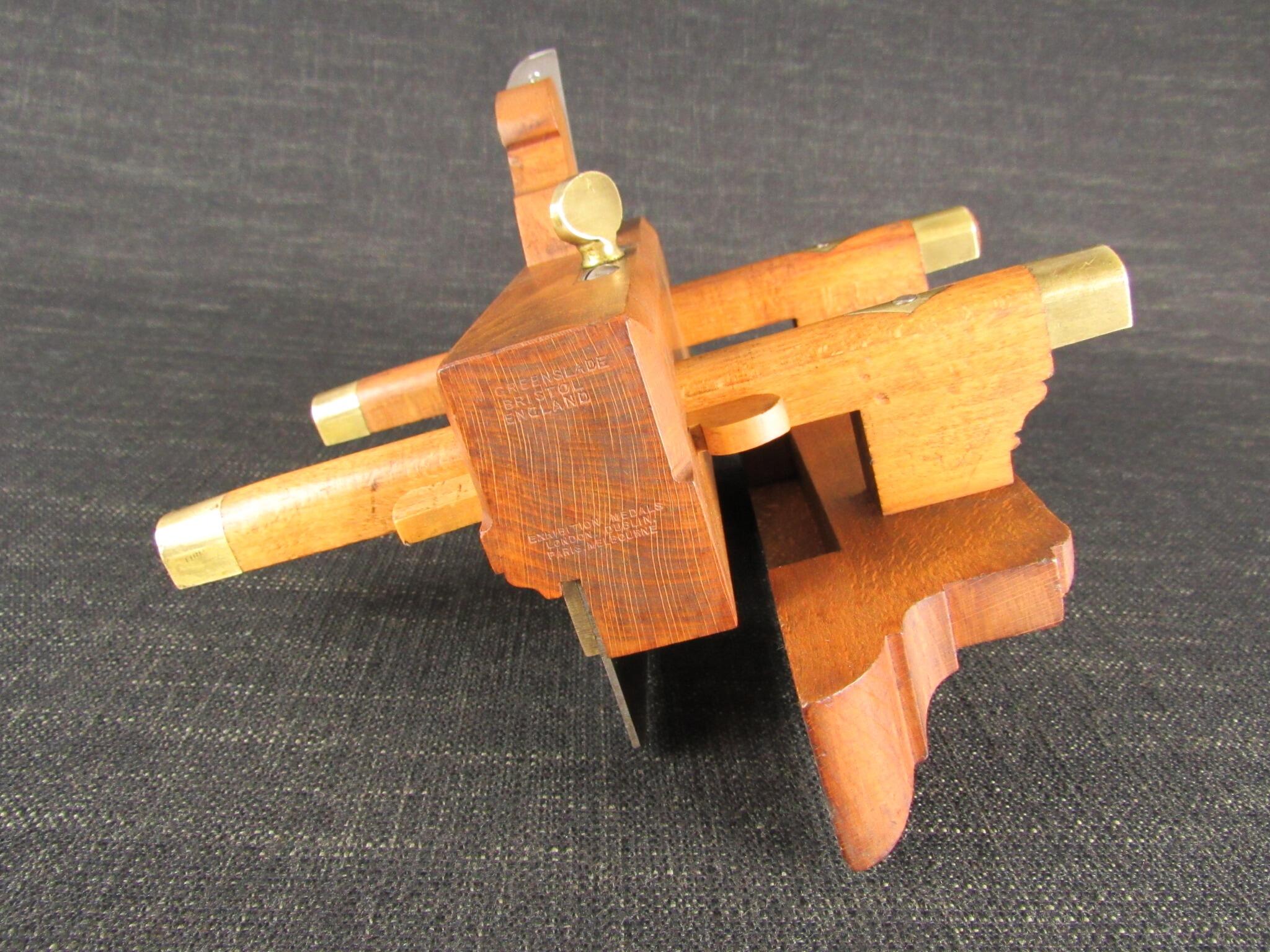 GREENSLADE Wooden Plough Plane with Irons *SOLD*