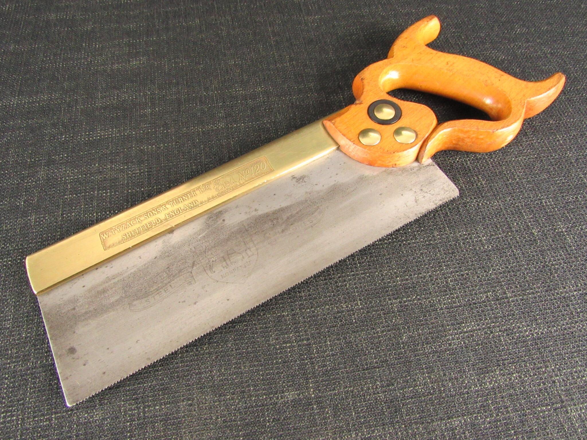 TYZACK 10 inch 120 Brass Back Saw *SOLD*