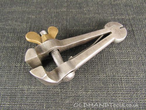 Vintage Hand Vice with Brass Nut