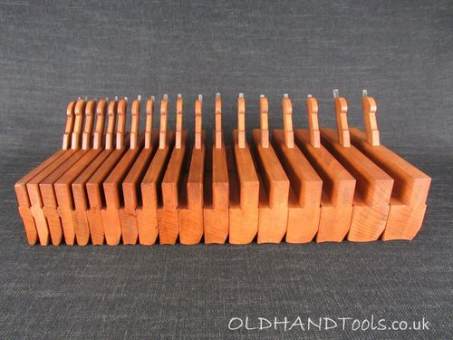 Set of 18 GRIFFITHS Hollow & Round Moulding Planes