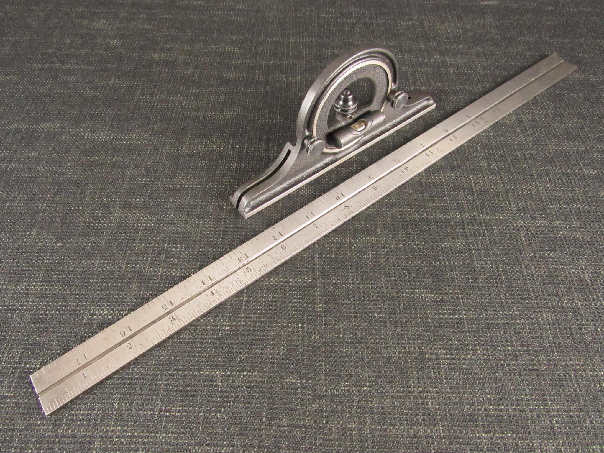 STARRETT 491 Bevel Protractor with 18" Rule *SOLD*