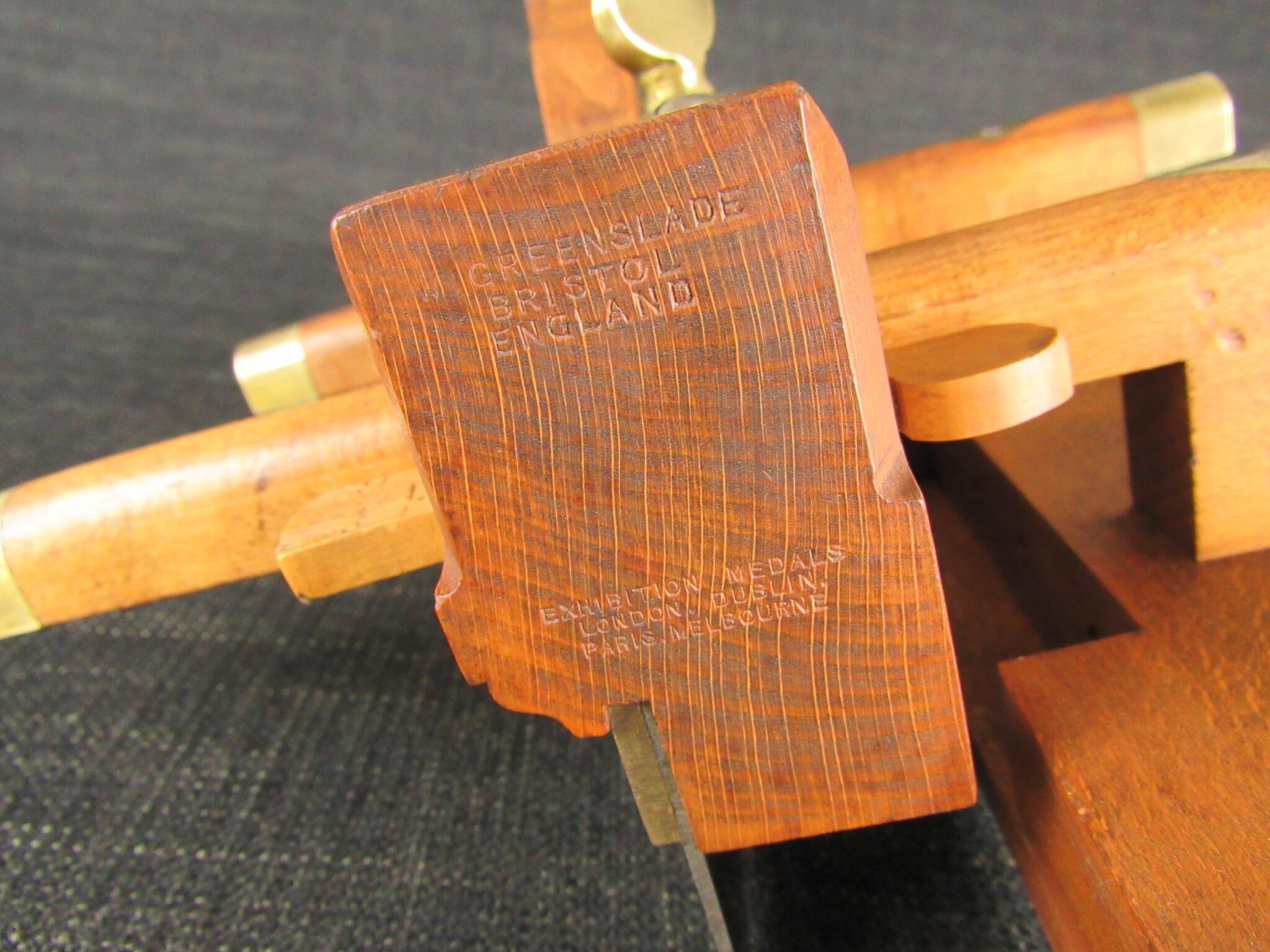 GREENSLADE Wooden Plough Plane with Irons *SOLD*