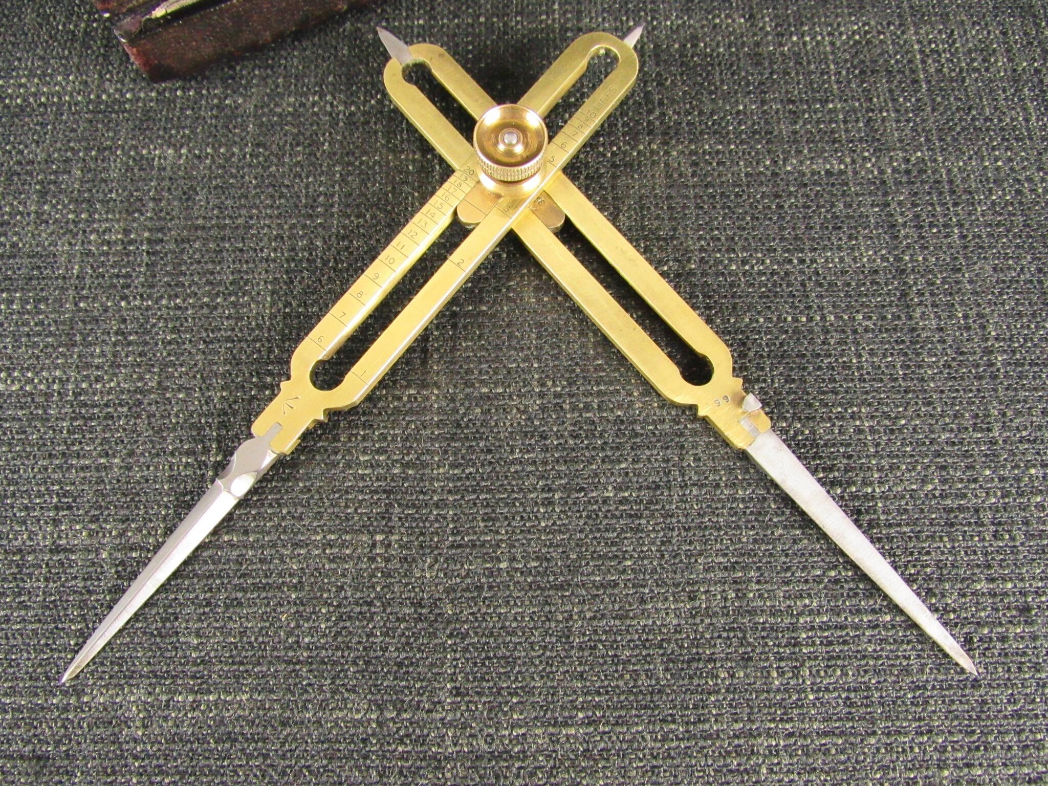 RJ HOPGOOD Proportional Dividers with Broad Arrow Mark *SOLD*