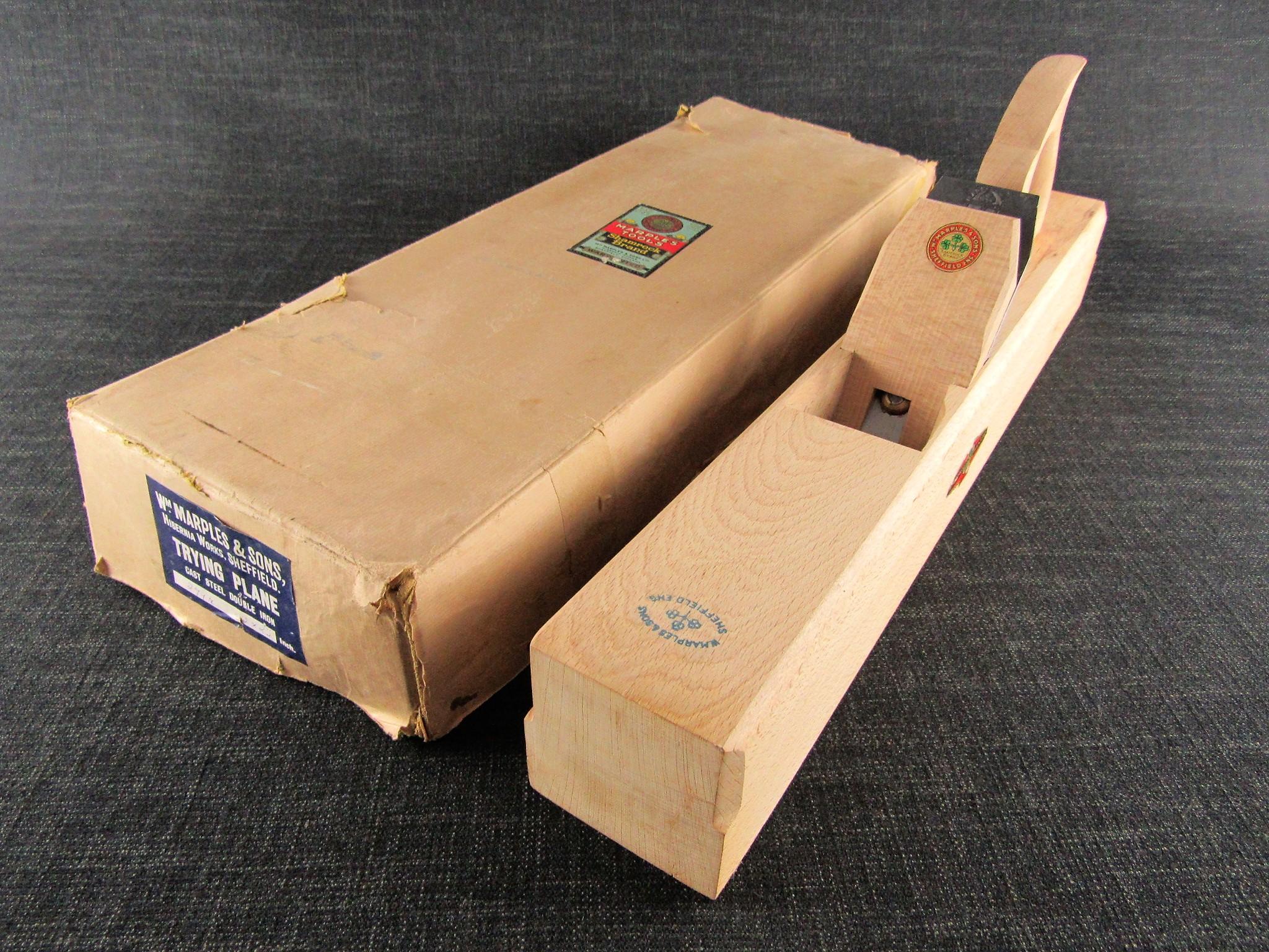 Excellent No.2794 MARPLES Wooden Try Plane - 22 inch