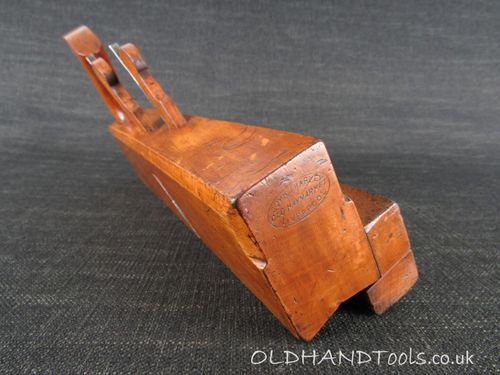 Unusual JOHN HARLEY Twin Iron Handled Wooden Panel Plane