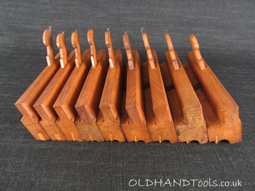 Set of 9 KING & COMPANY Side Bead Moulding Planes