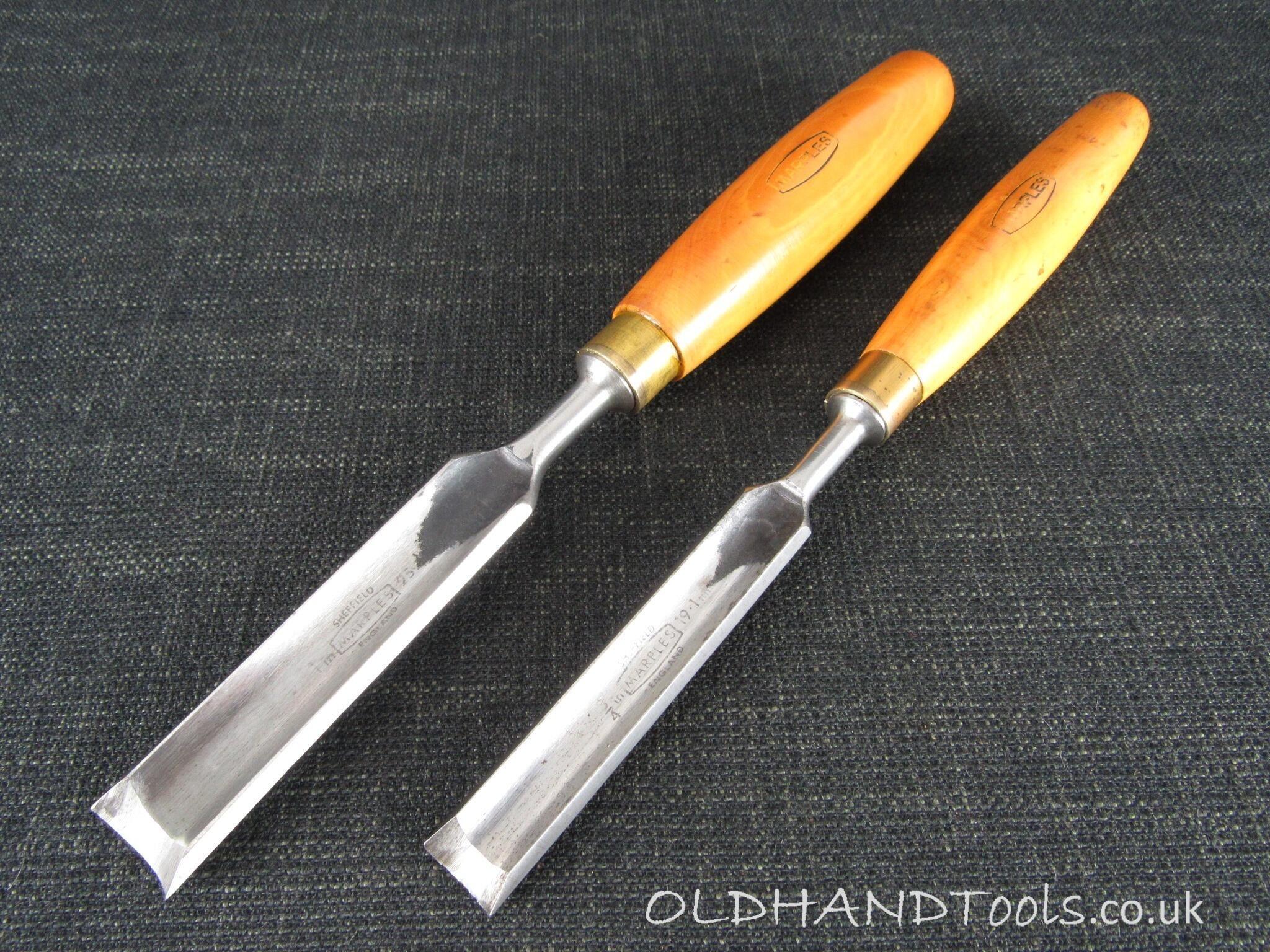 2 MARPLES In Cannel Firmer Gouges - 3/4 & 1 inch *SOLD*