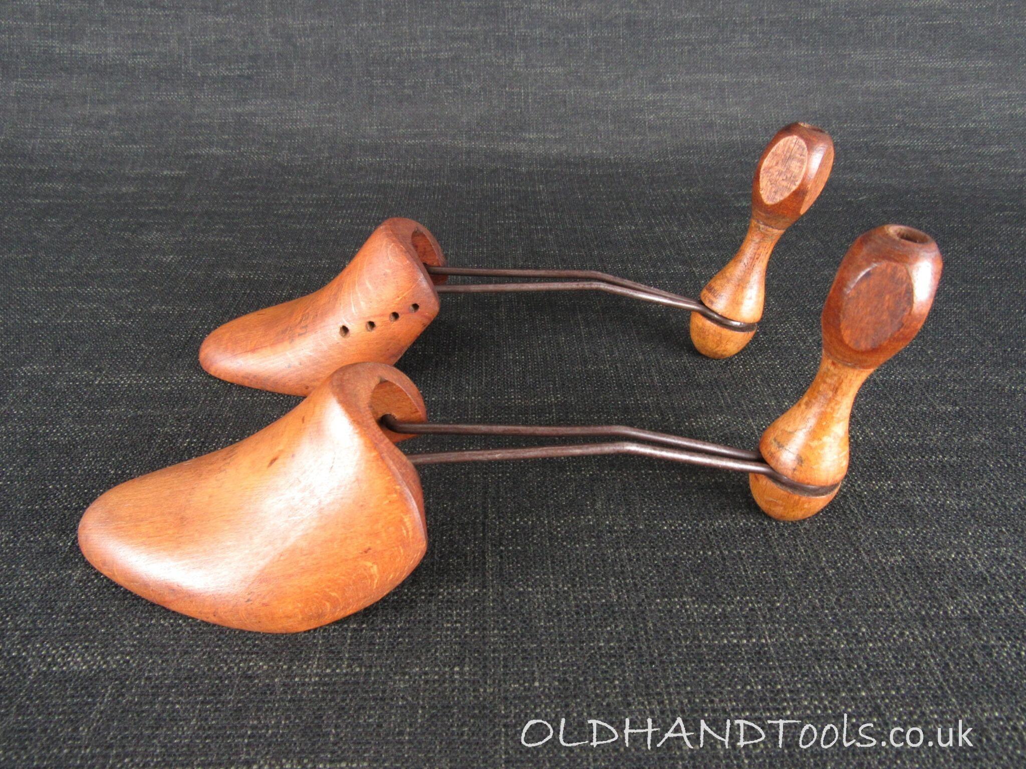 Pair of MELTONIAN Vintage Wooden Shoe Keepers or Trees - Shoe Lasts