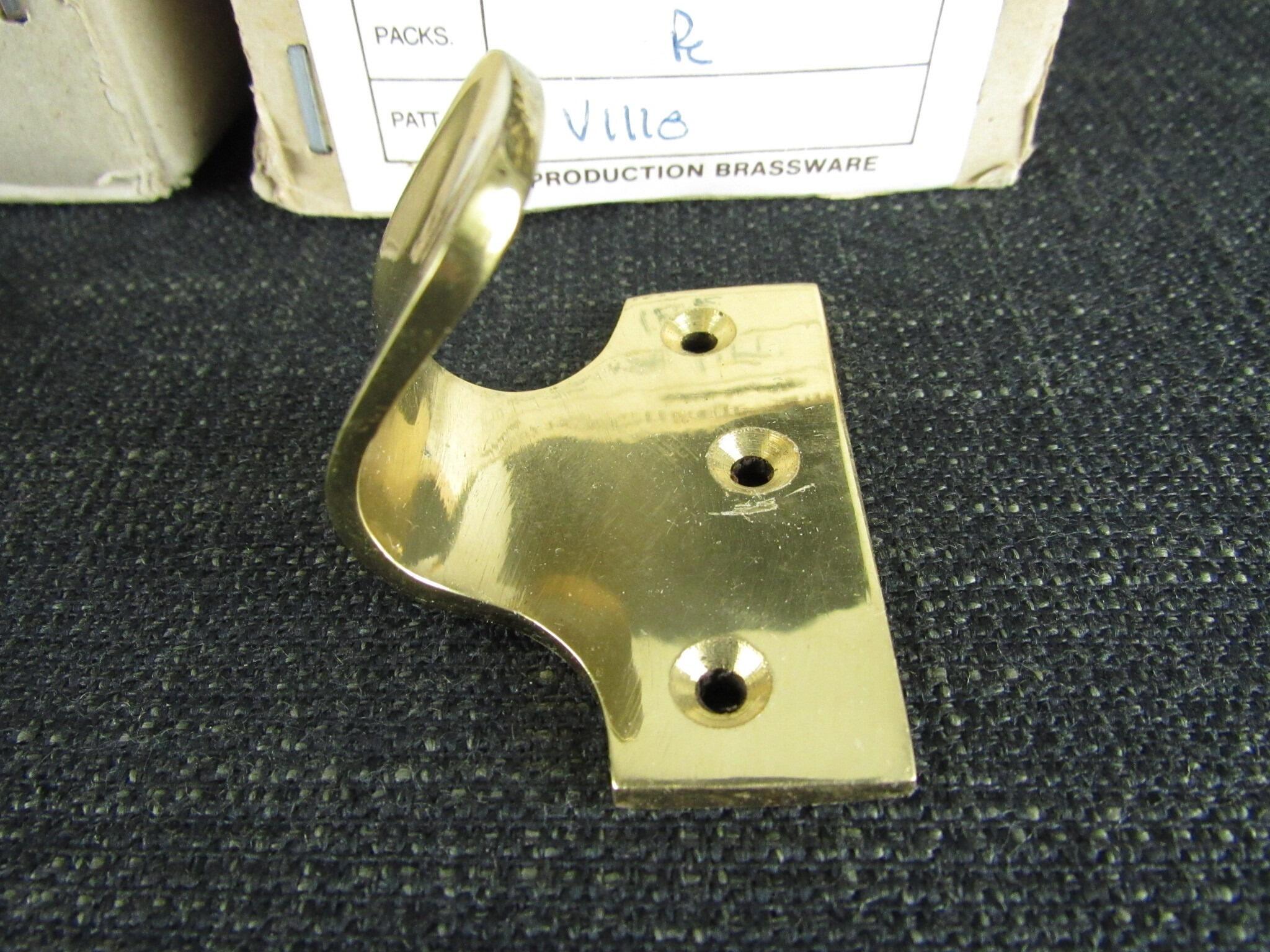 7 HERITAGE BRASS Brass Sash Lifts - New Old Stock