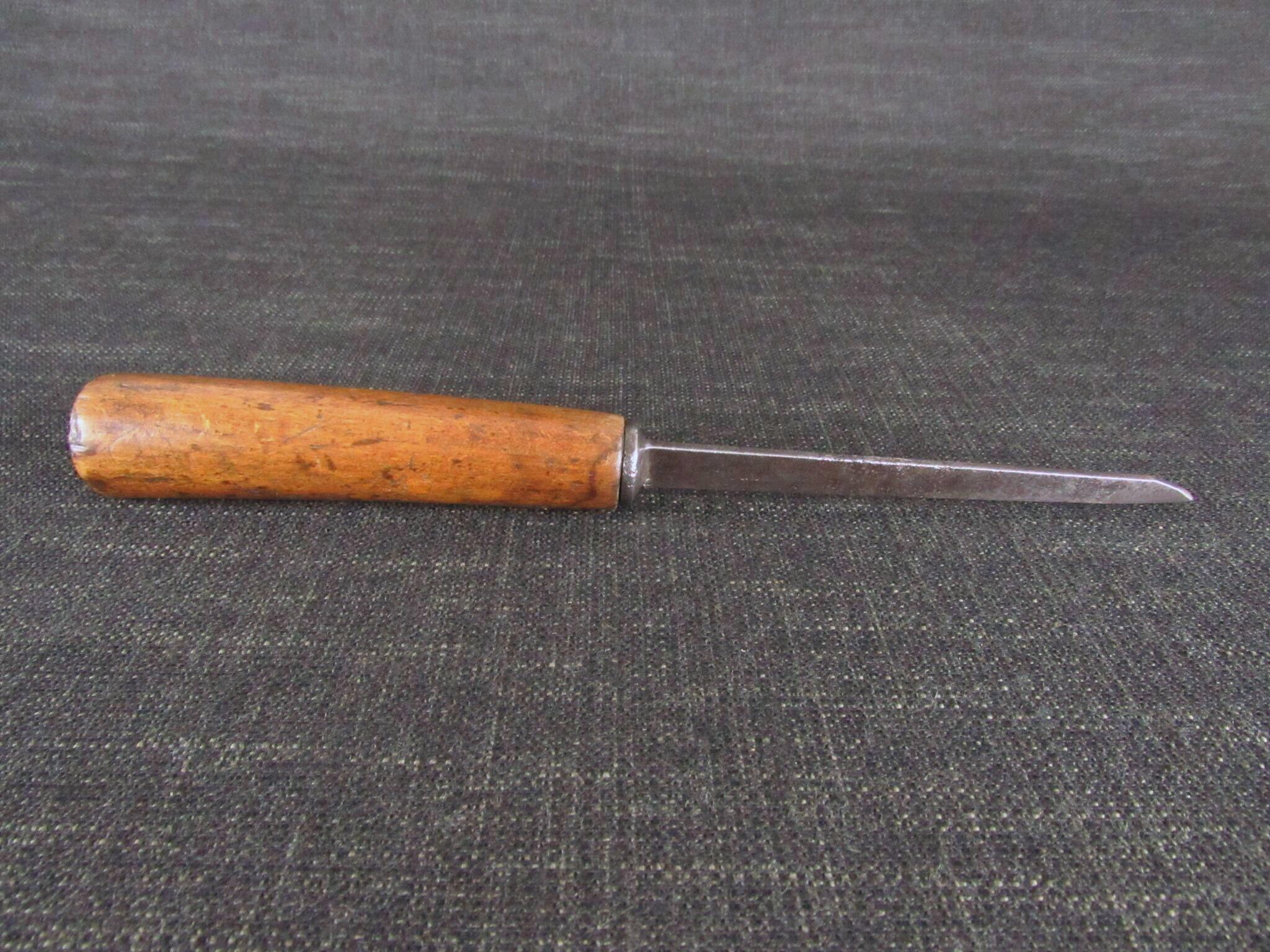 Early GREEN Mortice Chisel - 1/8 inch - Pig Sticker - for restoration