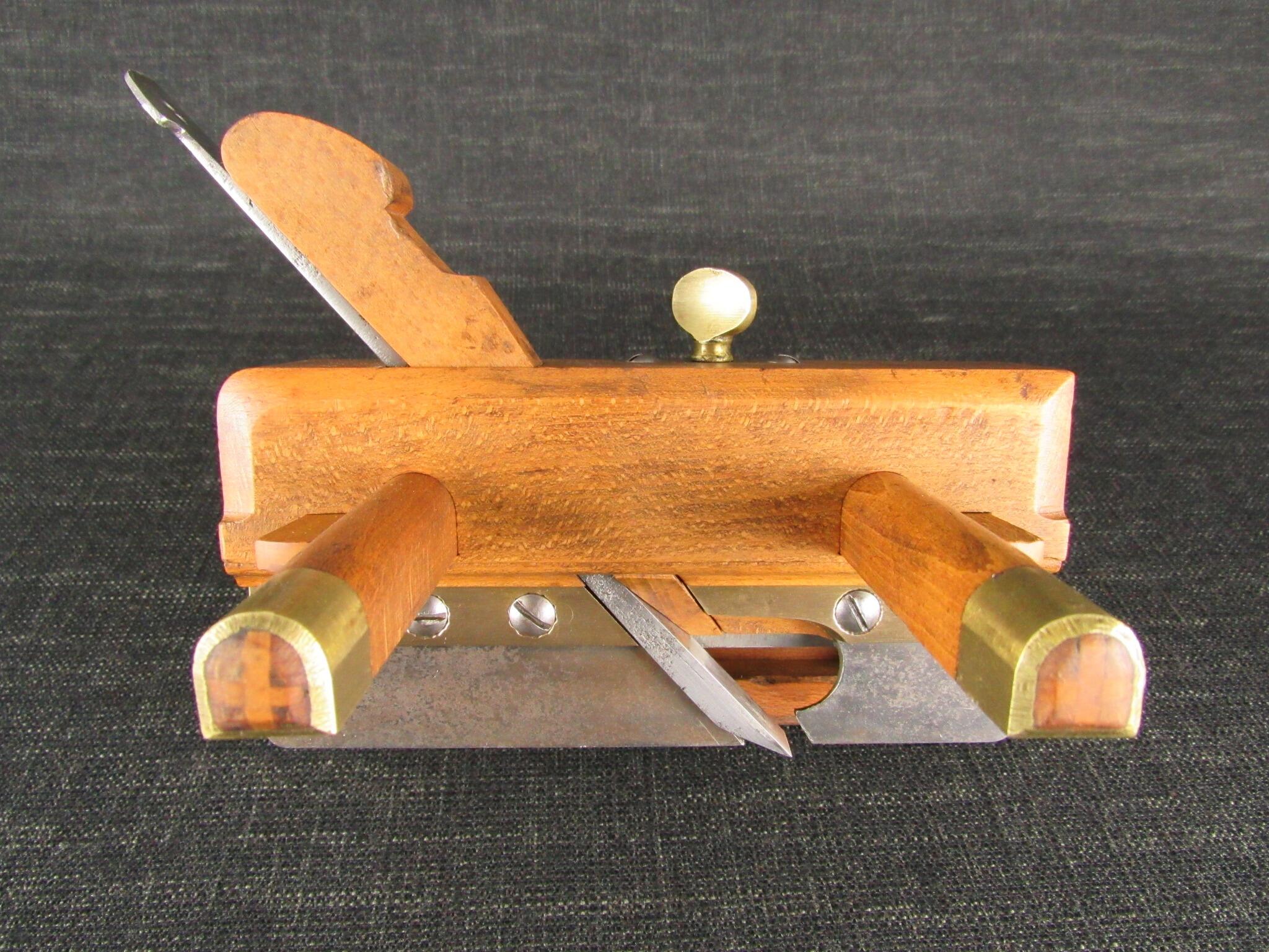 GREENSLADE Wooden Plough Plane with Irons *SOLD*