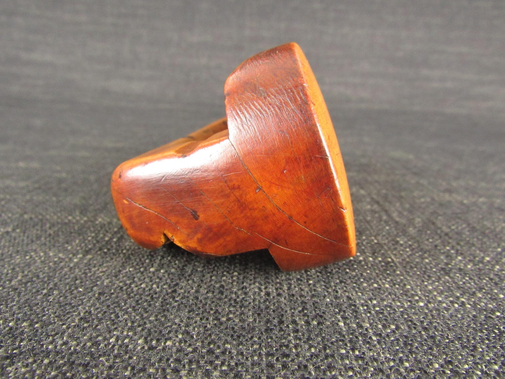 Hat Makers Boxwood Dummy marked J RHODES - Tolliker