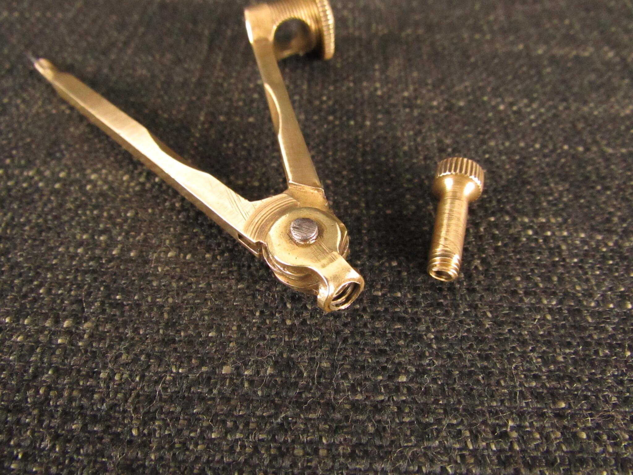 Unusual HELIX Brass Compass