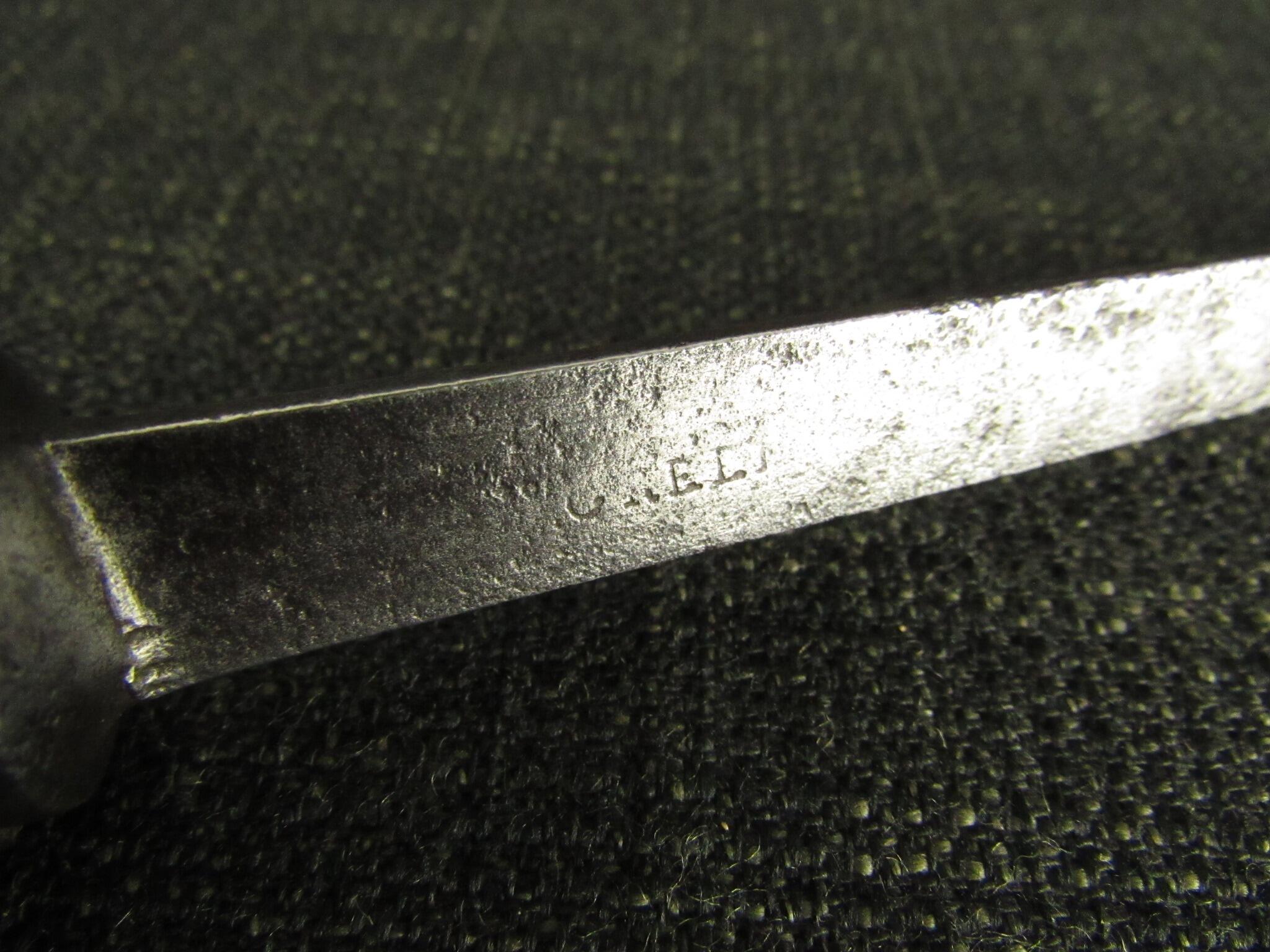 Early GREEN Mortice Chisel - 1/8 inch - Pig Sticker - for restoration