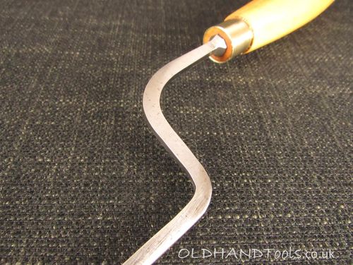 Narrow 1/8 inch Cranked Paring Gouge