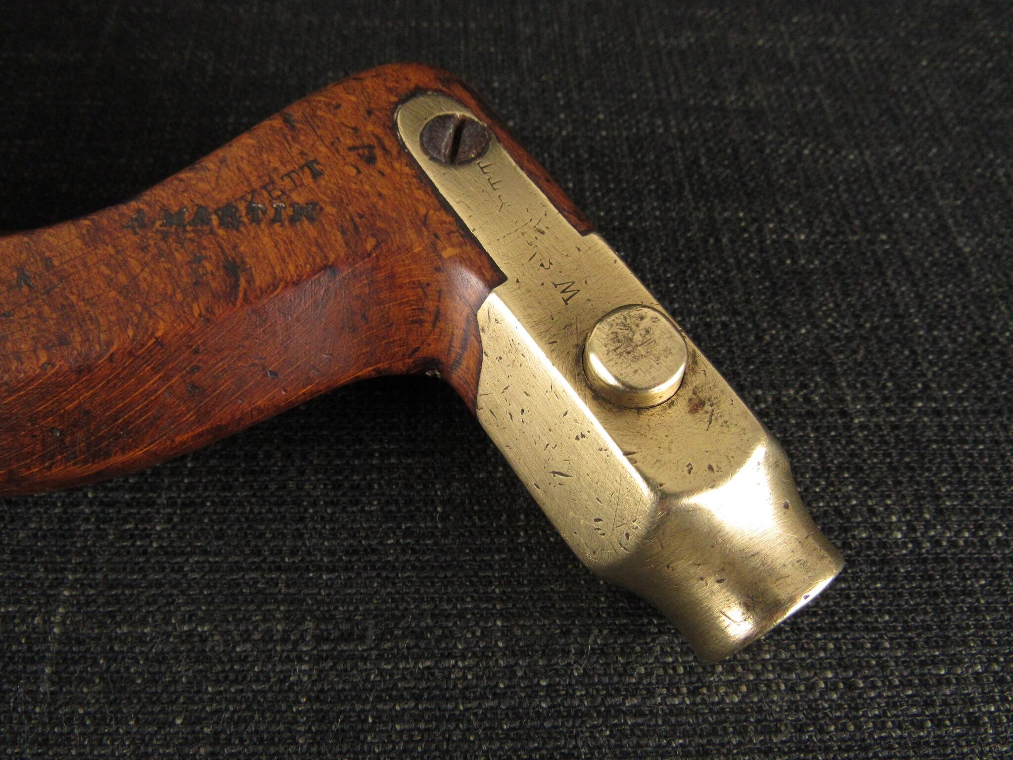 Brass Button Pad Beech Brace