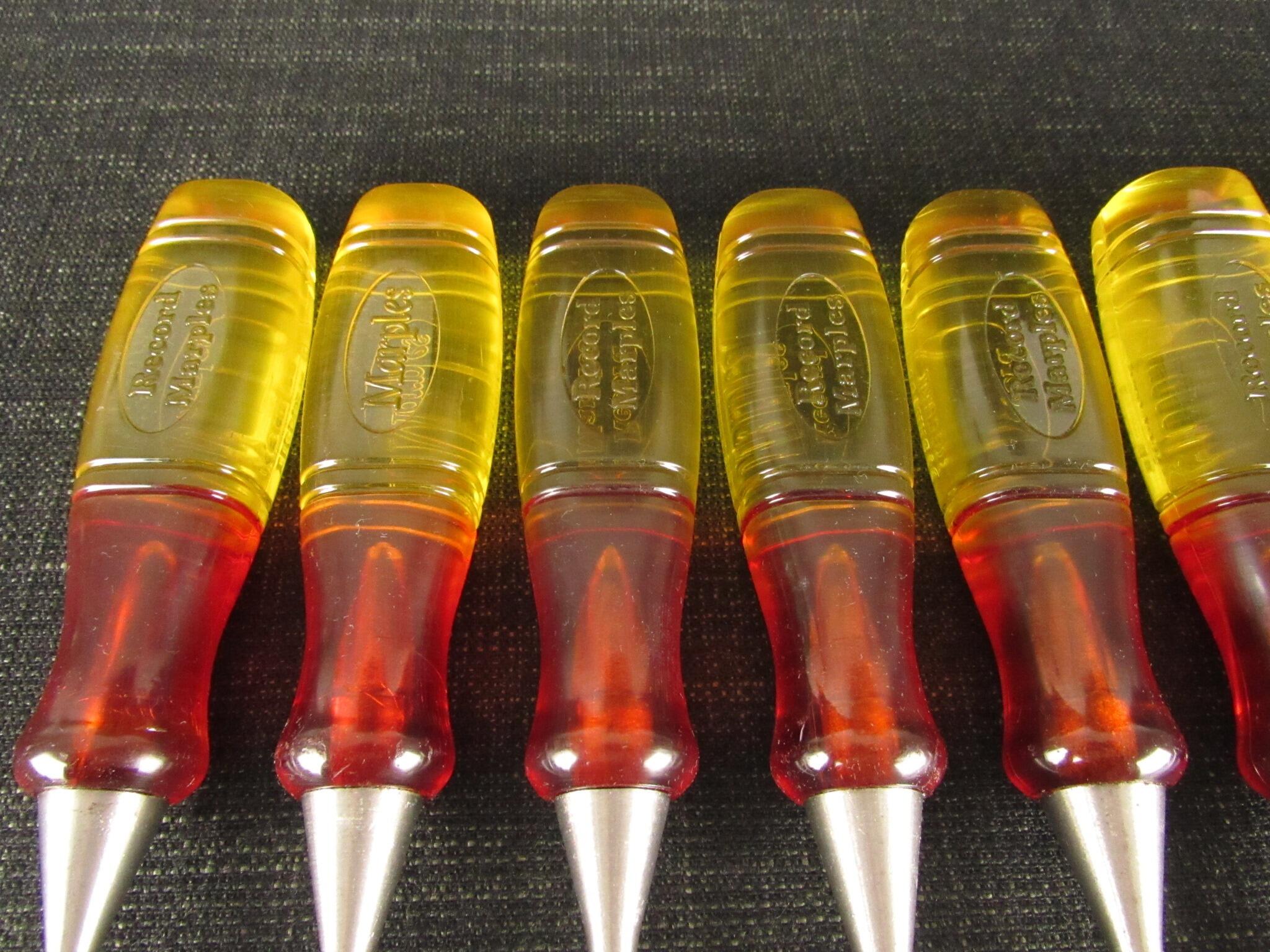 Graduated Set of 9 MARPLES Splitproof Bevel Edge Chisels - Sheffield England