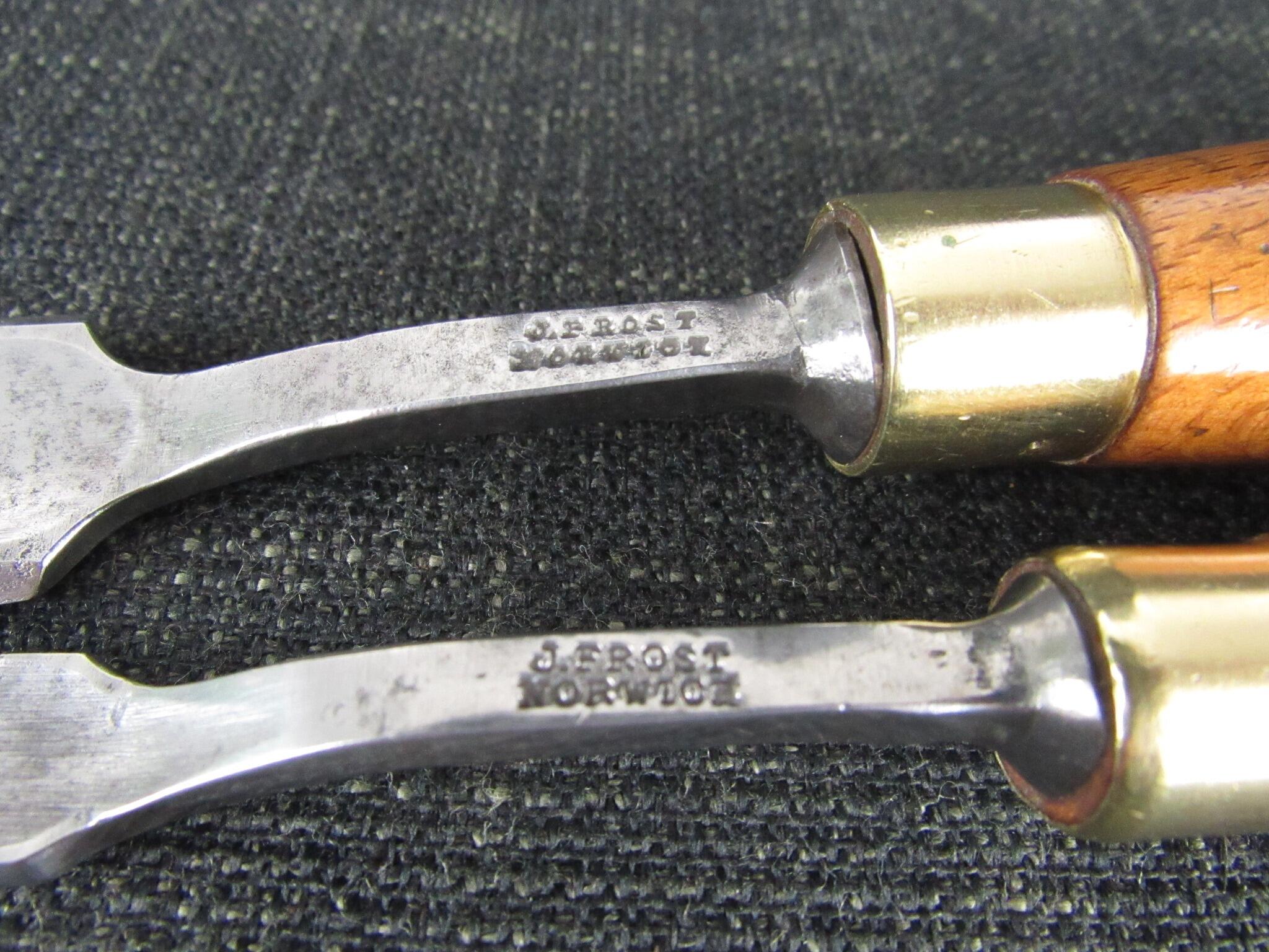 Pair of FROST Cranked Gouges with Kensington Pattern Handles