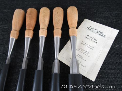 Set of 5 LIE NIELSEN Bevel Edge Chisels