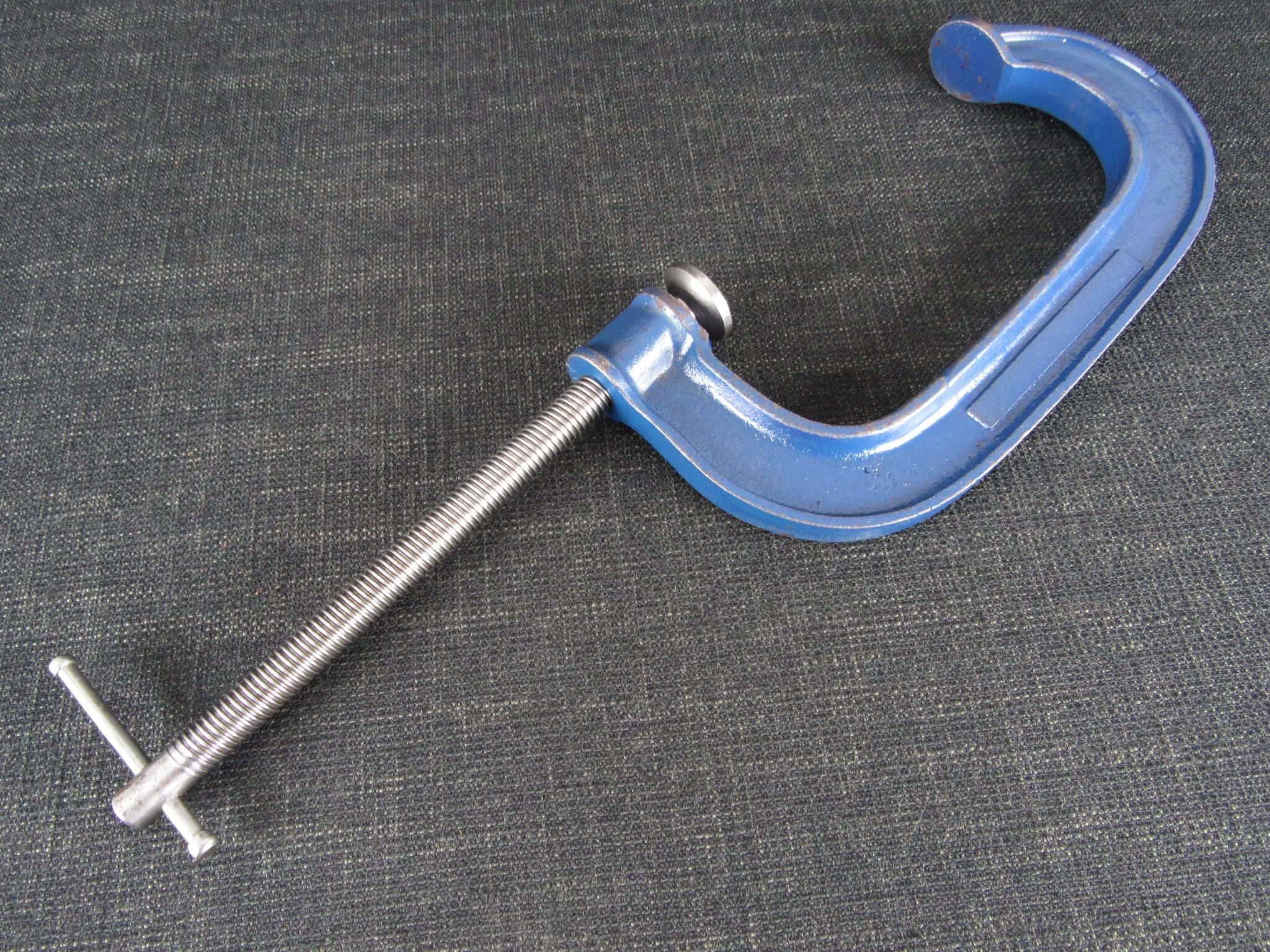 T 6 Inch RECORD 6 inch G Clamp with T Bar Adjuster