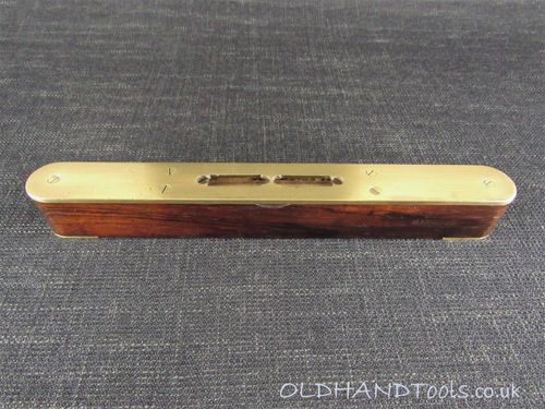Brass Plated Rosewood Spirit Level